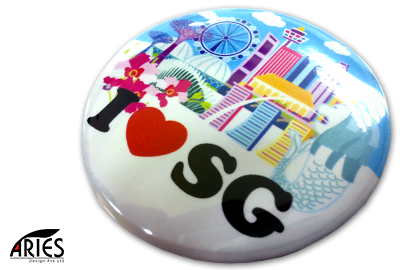 Button Badge Mylar Finishing