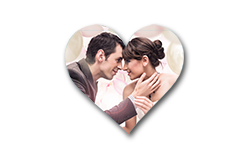 Wedding Heart Shape Fridge Magnet